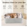 HOUSLUX Stainless Steel litter trays x 2 Image 2