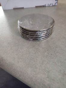 Set of 6 Silver plated Coasters