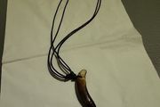 Wild boar tusk necklace