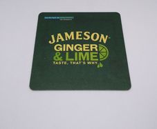 Jameson Irish Whiskey : Ginger and Lime - Beer Mat/Coaster