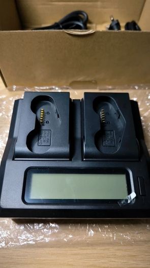 Dual LCD Camera Battery Quick Charger
