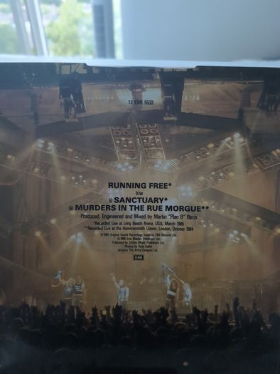Iron Maiden - Running Free (12", Single, Pur)