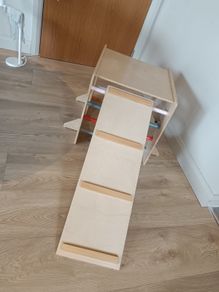 Wooden Climbing Cube with Slide / Ramp (Montessori Style)