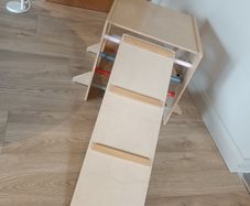 Wooden Climbing Cube with Slide / Ramp (Montessori Style)
