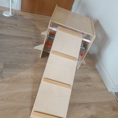 Wooden Climbing Cube with Slide / Ramp (Montessori Style)