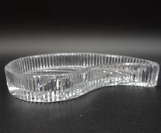 Vintage Waterford Crystal Paisley Leaf Dish Handcrafted Irish Art Glass