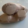 Kids caramel dance leather shoes Image 3