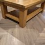 solid oak coffee table Image 4