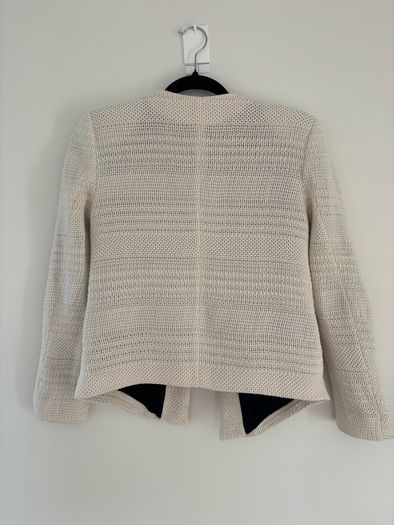 Sandro knitted ivory blazer
