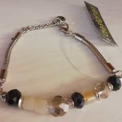 DesignSix London Audrina Bracelet Silver with beads New with Tags