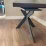 ARK Extendable Grey Kitchen table with bench Image 3