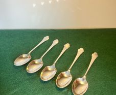 Antique A&D Sheffield Tea Spoons