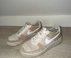 Nike Men's Air Force 1 Flyknit 2.0 in Light Bone - size UK 10