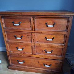 Solid wood chest of drawers and lockers