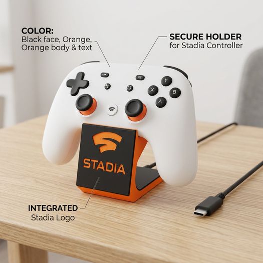 Stadia Controller Stand - 3D Printed