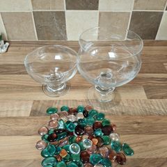 Floating Candle Glasses and Stones