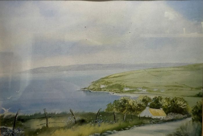 Original Watercolour by June Algeo Moffatt  (Cushendun)