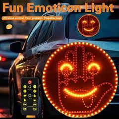 Funny LED Car Emoji Display with Remote
