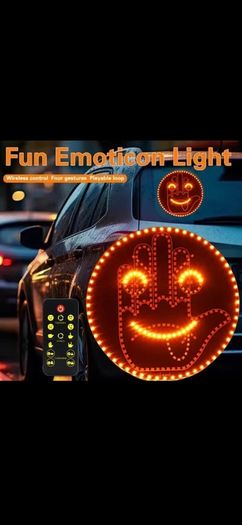 Funny LED Car Emoji Display with Remote