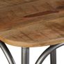 Dining Chairs 6 pcs Solid Mango Wood and Steel Cross Back Image 9