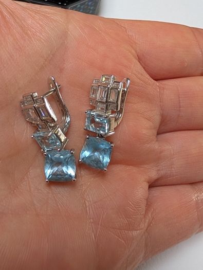 silver earrings
