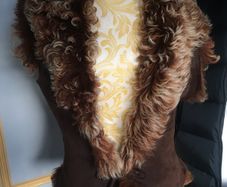 Real shearling waistcoat, good condition, size 10