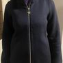 Navy/black zip hoodie coat Image 4