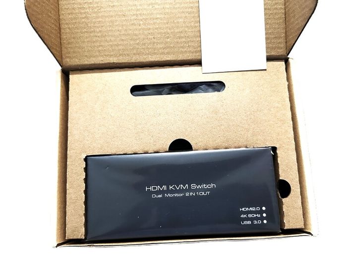 HDMI KVM switch dual monitor 2 in 1 out