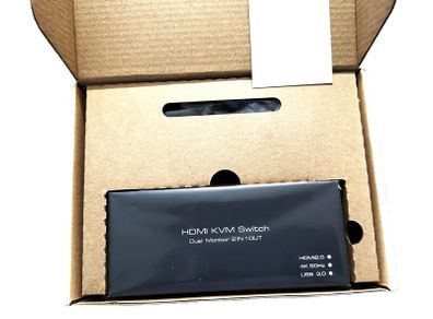HDMI KVM switch dual monitor 2 in 1 out