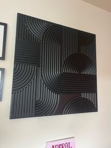 Textured Steel Black Artwork