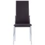 Dining Chairs 6 pcs Brown Faux Leather Image 3