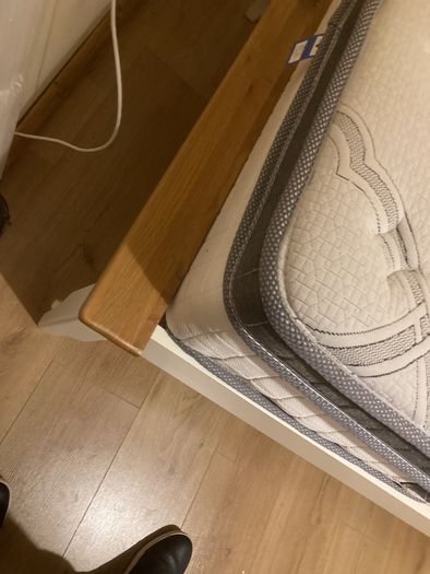 single bed and mattress