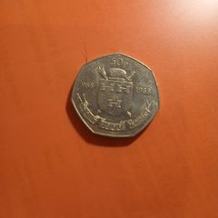 Free shipping Dublin Millennium 50p coin 1988