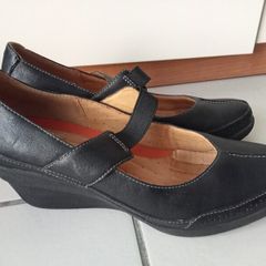 Clarks Unstructured Haywood Black Leather  Shoes