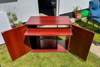 wooden computer desk unit - 0.91 x 0.49 x 0.75
