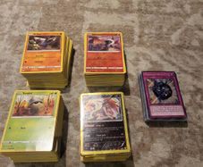 Pokemon Cards and Yu-Gi-Oh cards