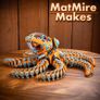 3D Printed MatMire Makes Robo Octopus, Articulated Robot Fidget Figure Image 2