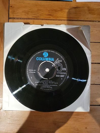 George Weldon Bach Delibes Classical 7 inch EP Columbia