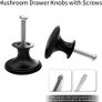 NEW SALE | 15PCS Black Drawer Knobs 30mm, Cabinet Door Knobs Black Solid Kitchen Cupboard Round Door Handles Image 4