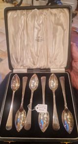Birmingham silver spoon set