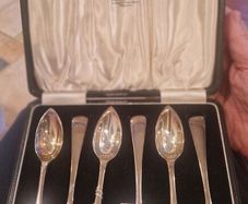Birmingham silver spoon set