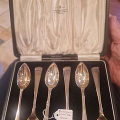 Birmingham silver spoon set