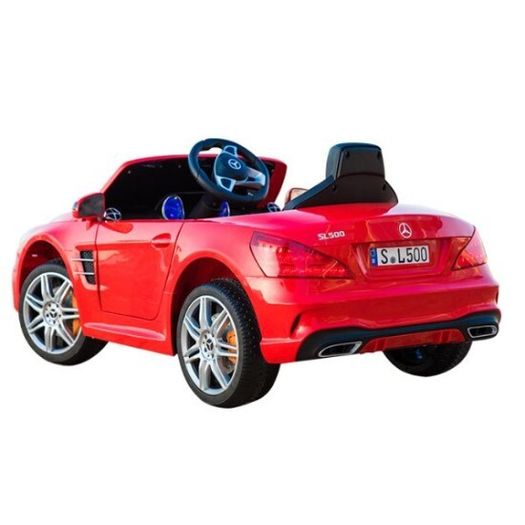 Mercedes-Benz license ride on car 12V kids electric toy car with leather seat