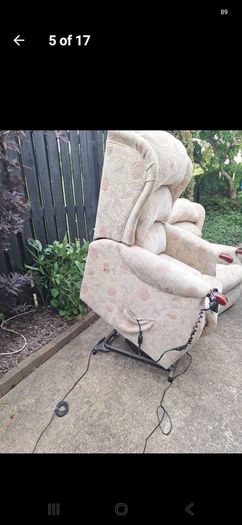 2 x riser recliner electric armchairs