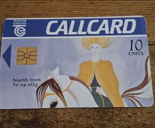 Ireland CallCard "Niamh from Tir na nOg", used, 25/8/1994, 10 Units - free standard postage