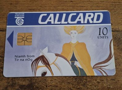 Ireland CallCard "Niamh from Tir na nOg", used, 25/8/1994, 10 Units - free standard postage