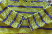 Neon Yellow And Purple Jumper
