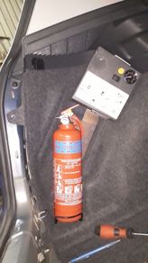 Mk6 Golf fire extinguisher & tyre pump bracket