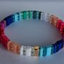Vibrant Multi Coloured GeoBeads Bracelet Image 9