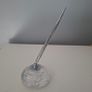 Vintage Waterford Crystal Cut Paperweight Pen Holder Image 2